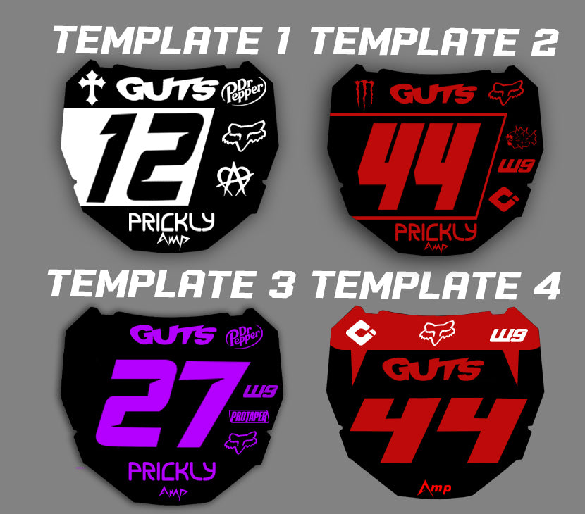 Custom ODI Number Plate Decal